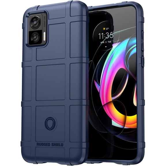 Slim Fit Phone Case for Motorola Edge 30 Neo, Case for Moto Edge 30 Lite,Rugged Shield Phone Case with Military Grade Shockproof Protection Cover for Moto Edge 30 Neo/Edge 30 Lite, HD Blue