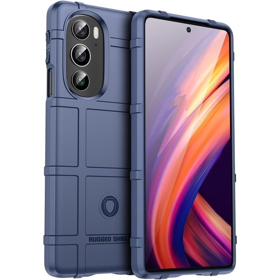 Slim Fit Phone Case for Motorola Edge Plus 2022, Case for Moto Edge 30 Pro,Rugged Shield Case with Military Grade Shockproof Protection Cover for Moto Edge Plus 2022/Edge 30 Pro, HD Blue