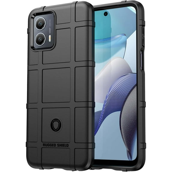 Slim Fit Phone Case for Motorola G 5G 2023, Rugged Shield Case with Military Grade Shockproof,Drop-Tested and Camera Lens Protection Cover for Moto G 5G 2023, HD Black