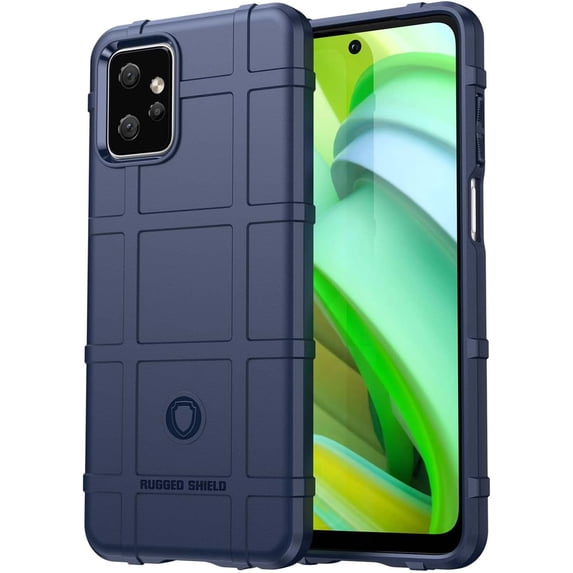 Slim Fit Phone Case for Motorola G Power 2023, Rugged Shield Case with Military Grade Shockproof,Drop-Tested and Camera Lens Protection Cover for Moto G Power 2023, HD Blue