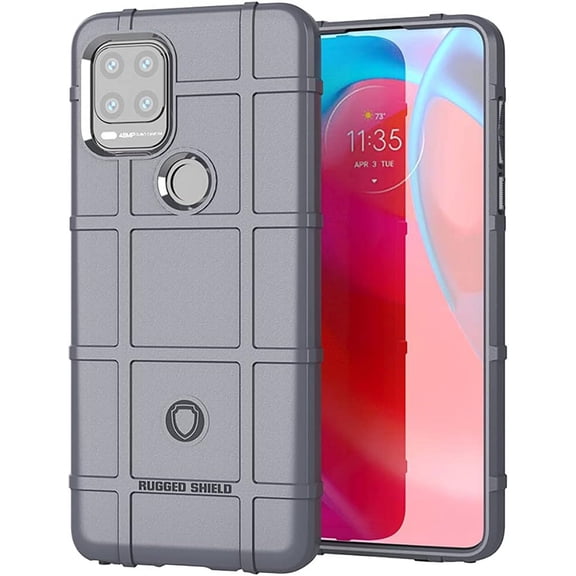 Slim Fit Phone Case for Motorola G Stylus 5G (2021), Rugged Shield Durable Case with Military Grade Shockproof and Camera Lens Protection Cover for Moto G Stylus 5G 2021,HD Gray