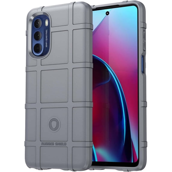 Slim Fit Phone Case for Motorola G Stylus 5G 2022, Rugged Shield Durable Case with Military Grade Shockproof and Screen Camera Lens Protection Cover for Moto G Stylus 5G 2022, HD Gray