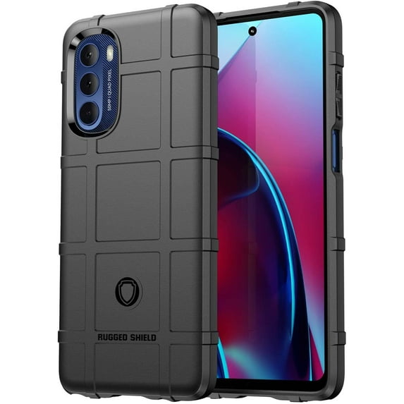 Slim Fit Phone Case for Motorola G Stylus 5G 2022, Rugged Shield Durable Case with Military Grade Shockproof and Screen Camera Lens Protection Cover for Moto G Stylus 5G 2022, HD Black