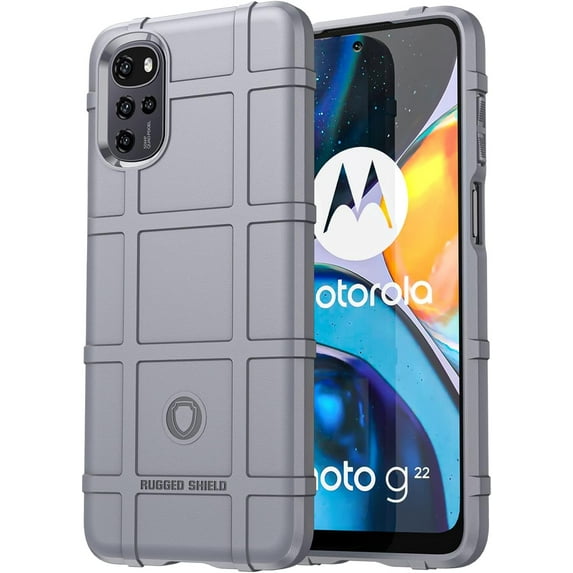 Slim Fit Phone Case for Motorola G22, Case for Moto E32,Case for Moto E32S,Rugged Shield Phone Case with Military Grade Shockproof Protection Cover for Moto G22/E32/E32S, HD Gray