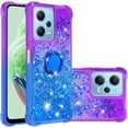 thumbnail image 1 of Slim Fit Phone Case for Redmi Note 12 4G, Bling Shiny Quicksand Effect TPU Bumper Case with Four Corners Heavy Anti-Fall Protection for Redmi Note 12 4G,Purple Blue, 1 of 14