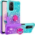 thumbnail image 1 of Slim Fit Phone Case for Redmi Note 12s, Bling Shiny Quicksand Effect TPU Bumper Case with Four Corners Heavy Anti-Fall Protection Case for Redmi Note 12s,Blue Purple, 1 of 14