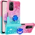 thumbnail image 1 of Slim Fit Phone Case for Redmi Note 12s, Bling Shiny Quicksand Effect TPU Bumper Case with Four Corners Heavy Anti-Fall Protection Case for Redmi Note 12s,Pink Blue, 1 of 14