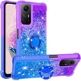 thumbnail image 1 of Slim Fit Phone Case for Redmi Note 12s, Bling Shiny Quicksand Effect TPU Bumper Case with Four Corners Heavy Anti-Fall Protection Case for Redmi Note 12s,Purple Blue, 1 of 14