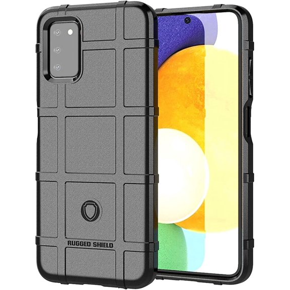 Slim Fit Phone Case for Samsung Galaxy A03S,Rugged Shield Phone Case with Military Grade Shockproof Protection,Drop-Tested and Camera Lens Protection Cover for Galaxy A03S,HD Black