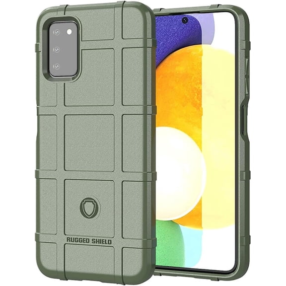 Slim Fit Phone Case for Samsung Galaxy A03S,Rugged Shield Phone Case with Military Grade Shockproof Protection,Drop-Tested and Camera Lens Protection Cover for Galaxy A03S,HD Green