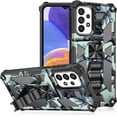 thumbnail image 1 of Slim Fit Phone Case for Samsung Galaxy A23 4G/5G, Army Camouflage Case with Military Grade Protection Drop-Tested and Built-in Kickstand Cover for Samsung Galaxy A23,MC Mint Green, 1 of 10