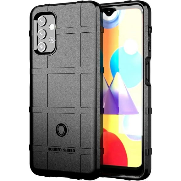 Slim Fit Phone Case for Samsung Galaxy A32 5G (Not 4G),Rugged Shield Slim Phone Case with Military Grade Shockproof,Drop-Tested and Camera Lens Protection Cover for Galaxy A32 5G,HD Black
