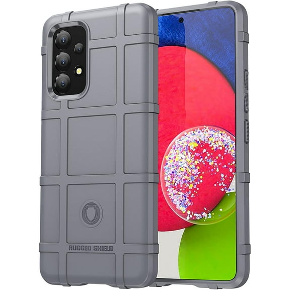 Slim Fit Phone Case for Samsung Galaxy A53 5G,Rugged Shield Durable Case with Military Grade Shockproof Protection,Drop-Tested and Camera Lens Protection Cover for Galaxy A53 5G, HD Gray