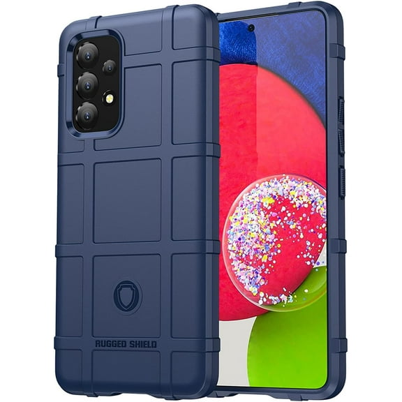 Slim Fit Phone Case for Samsung Galaxy A53 5G,Rugged Shield Durable Case with Military Grade Shockproof Protection,Drop-Tested and Camera Lens Protection Cover for Galaxy A53 5G, HD Blue