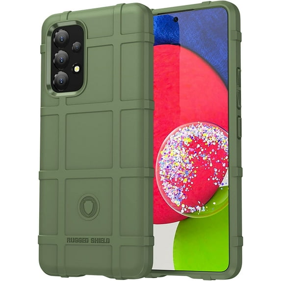 Slim Fit Phone Case for Samsung Galaxy A53 5G,Rugged Shield Durable Case with Military Grade Shockproof Protection,Drop-Tested and Camera Lens Protection Cover for Galaxy A53 5G, HD Green
