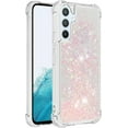 thumbnail image 1 of Slim Fit Phone Case for Samsung Galaxy A54 5G, Glitter Liquid Quicksand Effect Silicone Soft TPU Case with Camera Lens and Screen Protection for Galaxy A54 5G,LSWT Pink, 1 of 12