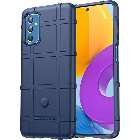 Slim Fit Phone Case for Samsung Galaxy M52 5G,Rugged Shield Durable Case with Military Grade Shockproof Protection and Camera Lens Protection Cover for Galaxy M52 5G,HD Blue