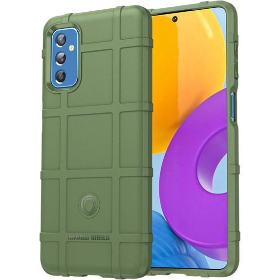 Slim Fit Phone Case for Samsung Galaxy M52 5G,Rugged Shield Durable Case with Military Grade Shockproof Protection and Camera Lens Protection Cover for Galaxy M52 5G,HD Green
