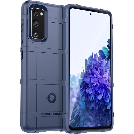 Slim Fit Phone Case for Samsung Galaxy S20 FE, Rugged Shield Durable Case with Military Grade Shockproof,Drop-Tested and Camera Lens Protection Cover for Galaxy S20 FE, HD Blue