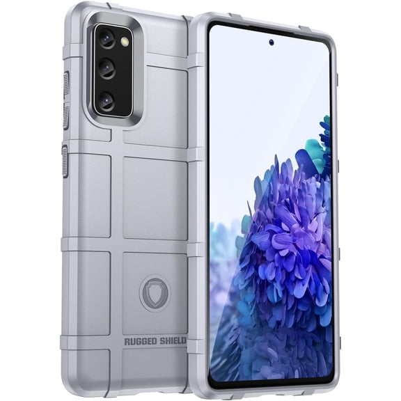 Slim Fit Phone Case for Samsung Galaxy S20 FE, Rugged Shield Durable Case with Military Grade Shockproof,Drop-Tested and Camera Lens Protection Cover for Galaxy S20 FE, HD Gray