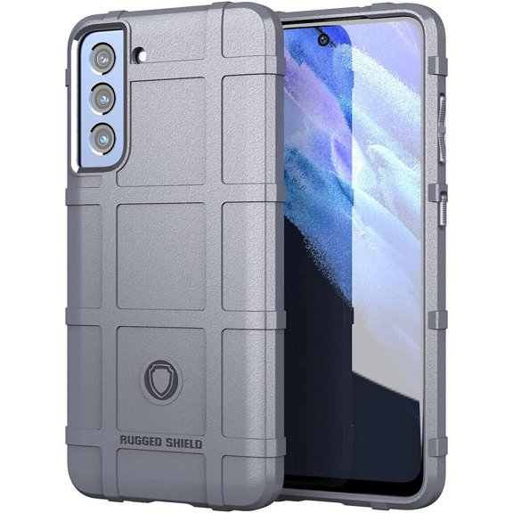 Slim Fit Phone Case for Samsung Galaxy S21 FE (Not S21),Rugged Shield Durable Case with Military Grade Shockproof,Drop-Tested and Camera Lens Protection Cover for Galaxy S21 FE,HD Gray