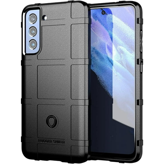 Slim Fit Phone Case for Samsung Galaxy S21 FE (Not S21),Rugged Shield Durable Case with Military Grade Shockproof,Drop-Tested and Camera Lens Protection Cover for Galaxy S21 FE,HD Black