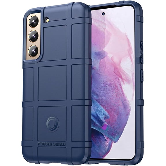 Slim Fit Phone Case for Samsung Galaxy S22 (Not fit S22 Plus), Rugged Shield Durable Case with Military Grade Shockproof and Camera Lens Protection Shell for Galaxy S22, HD Blue