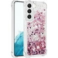 thumbnail image 1 of Slim Fit Phone Case for Samsung Galaxy S23 (Not fit S23 Plus), Glitter Liquid Quicksand Effect Silicone Soft TPU Case with Camera Lens and Screen Protection for Galaxy S23,LSWT Diamond Rose, 1 of 6