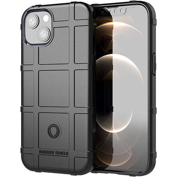 Slim Fit Phone Case for iPhone 13 Mini,Rugged Shield Durable Case with Military Grade Shockproof,Drop-Tested and Camera Lens Protection Cover for iPhone 13 Mini,HD Black