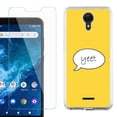 thumbnail image 1 of Slim-Fit Protective Phone Case compatible with Cricket Icon 2, with Tempered Glass Screen Protector, by OneToughShield ® - Yeet, 1 of 2