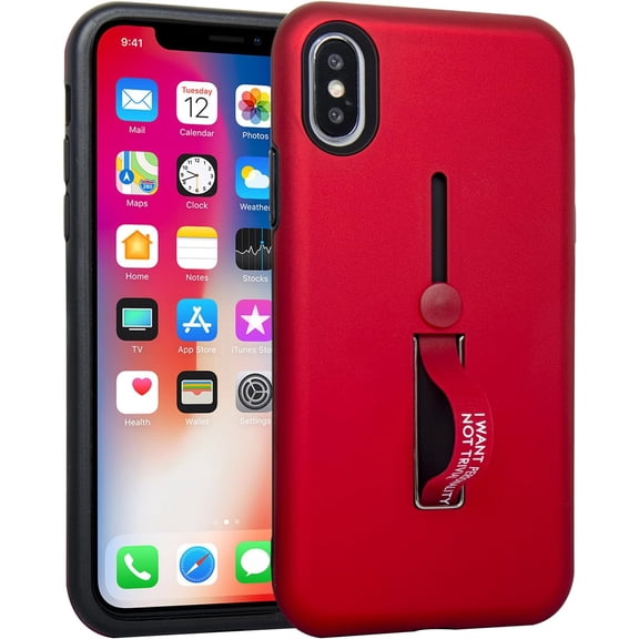 Slim Fit Protective Soft and Lightweight Bumper Shockproof Case for iPhone X /10 -Red