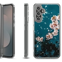 Shockproof Protective Phone Case Cover for Samsung Galaxy S25 FE, by OneToughShield - Night Blossom