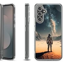 Shockproof Protective Phone Case Cover for Samsung Galaxy S25 FE, by OneToughShield - Astronaut Milkyway