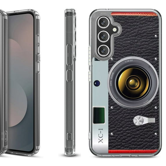 Shockproof Protective Phone Case Cover for Samsung Galaxy S25 FE, by OneToughShield - Vintage Camera