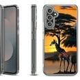 thumbnail image 1 of Shockproof Protective Phone Case Cover for Samsung Galaxy S25 FE, by OneToughShield - Giraffe Sunset, 1 of 5