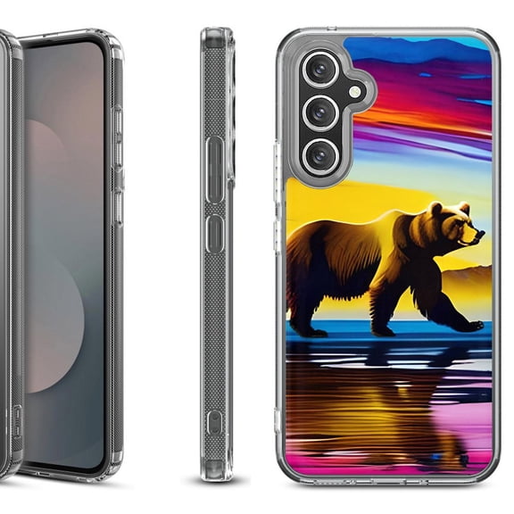 Shockproof Protective Phone Case Cover for Samsung Galaxy S25 FE, by OneToughShield - Bear