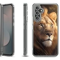 Shockproof Protective Phone Case Cover for Samsung Galaxy S25 FE, by OneToughShield - Lion