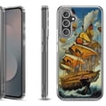 thumbnail image 1 of Shockproof Protective Phone Case Cover for Samsung Galaxy S25 FE, by OneToughShield - Butterfly Ship, 1 of 5