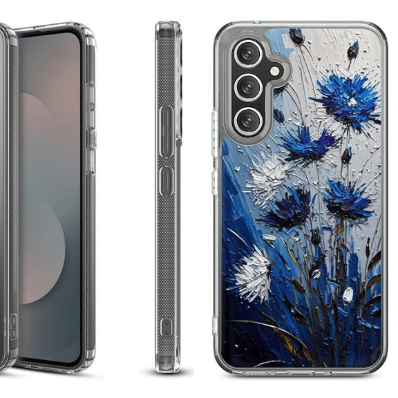 Shockproof Protective Phone Case Cover for Samsung Galaxy S25 FE, by OneToughShield - Cornflower