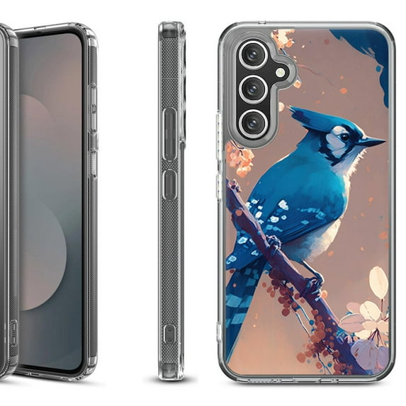 Shockproof Protective Phone Case Cover for Samsung Galaxy S25 FE, by OneToughShield - Blue Jay