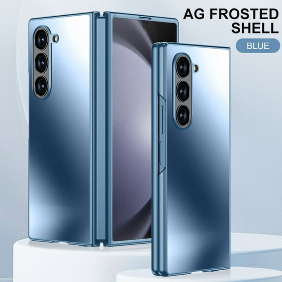 Slim Fit for Samsung Galaxy Z Fold 7 Case, Luxury Ultra Thin Lightweight Frosted Anti-Scratch Hard PC Shockproof Protective Anti-Fall Phone Case Cover Compatible with Samsung Galaxy Z Fold 7, Blue