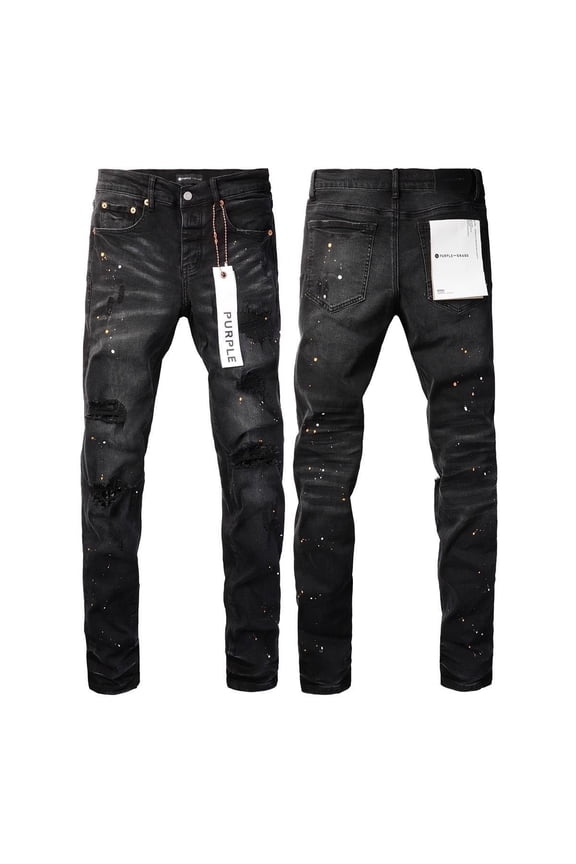 Slim Fit Stretch Jeans Ripped Skinny Jeans for Men, Distressed Straight Leg Fashion Comfort Flex Waist Jeans
