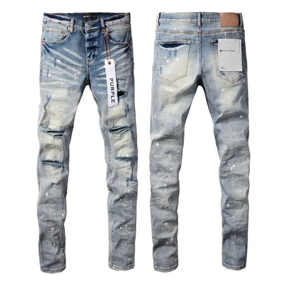 Slim Fit Stretch Jeans Ripped Skinny Jeans for Men, Distressed Straight Leg Fashion Comfort Flex Waist Jeans