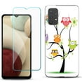 thumbnail image 1 of Slim-Fit TPU Phone Case compatible with Samsung Galaxy A32 5G, with Tempered Glass Screen Protector, by OneToughShield ® - Tree Owl, 1 of 2