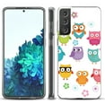 thumbnail image 1 of Slim-Fit TPU Protective Phone Case compatible with Samsung Galaxy S21+ 5G / S21 PLUS 5G, by OneToughShield ® - Happy Owl, 1 of 3