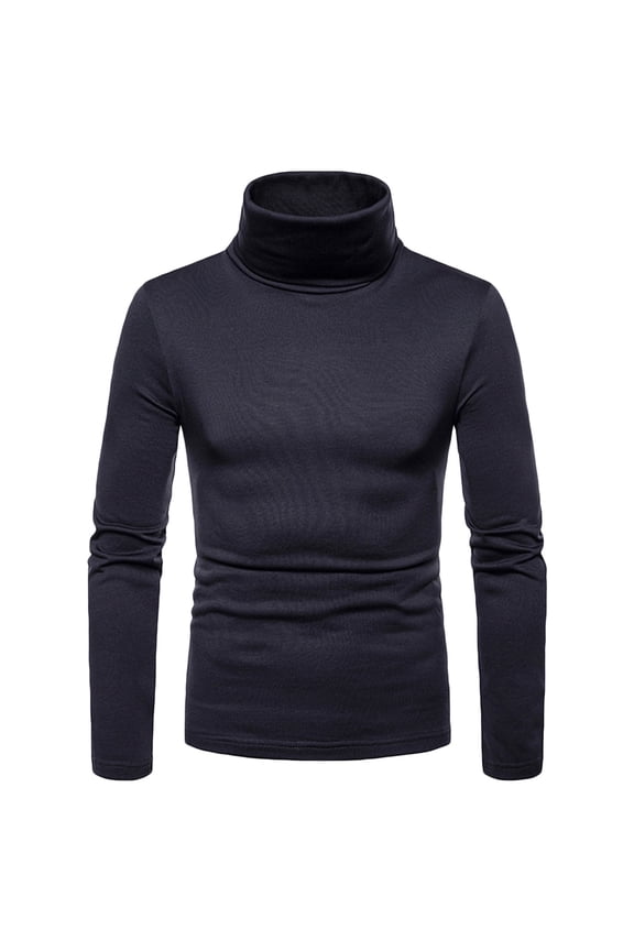 Slim Fit Turtleneck Sweater for Men Knit Thermal Turtle Neck Pullover Sweaters Casual Basic Ribbed Knitted Pullovers