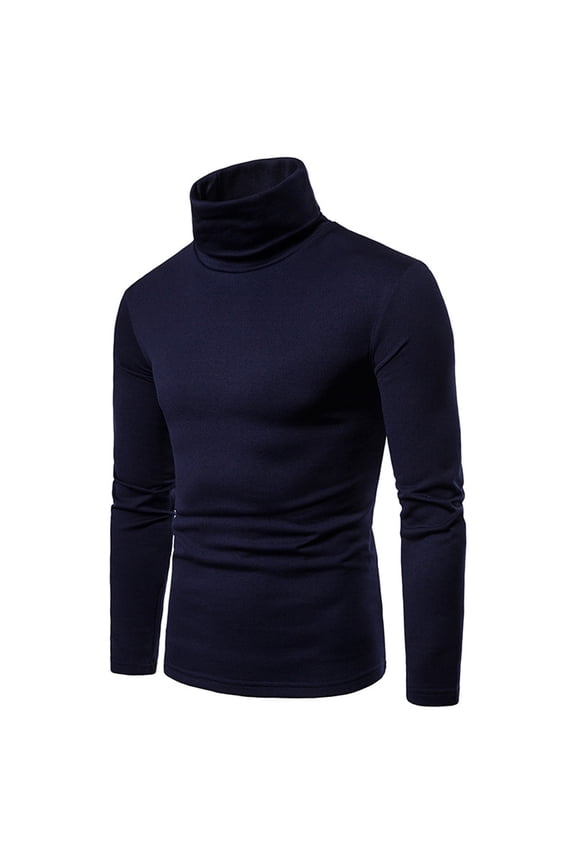 Slim Fit Turtleneck Sweater for Men Knit Thermal Turtle Neck Pullover Sweaters Casual Basic Ribbed Knitted Pullovers