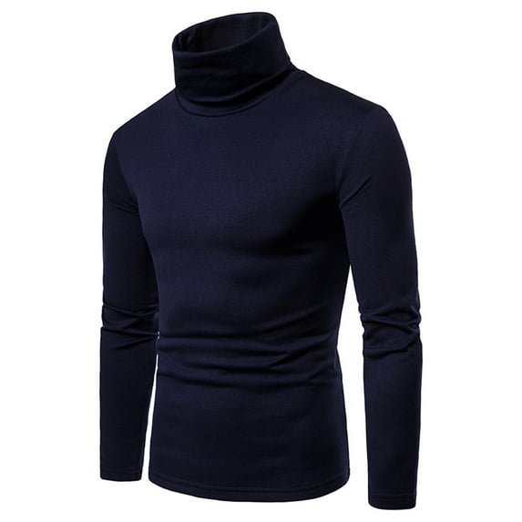 Slim Fit Turtleneck Sweater for Men Knit Thermal Turtle Neck Pullover Sweaters Casual Basic Ribbed Knitted Pullovers
