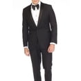 thumbnail image 1 of Slim Fit Tuxedo for Men Black 1 Button Tux Vinci T-SS, 1 of 1