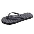 thumbnail image 1 of Slim Flip Flops for Women Beach Rubber Shower Shoes Basic Thong Sandals Bathroom Beach Pool Soft Slip-On Shoes Black, Size 6, 1 of 6